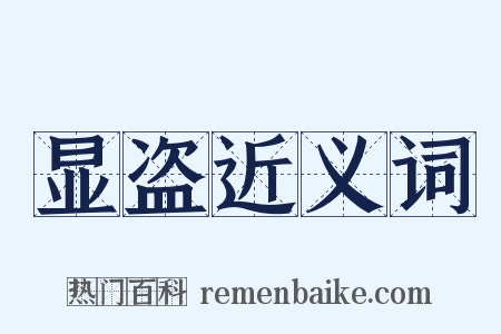 显盗近义词是什么意思的图片